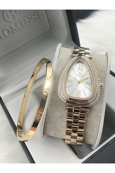 Homies Homi̇es Wristwatch Steel Bracelet with Gift Hmsby- 202502600