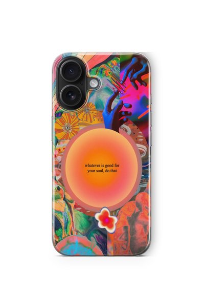Multitronic Red Soul Design Printed Transparent Case Compatible with iPhone 1...