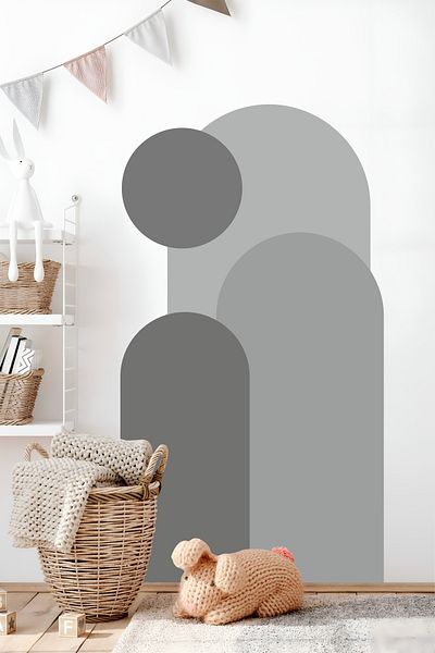 Grafikup Bohemian Oval 3-Piece Wall Sticker