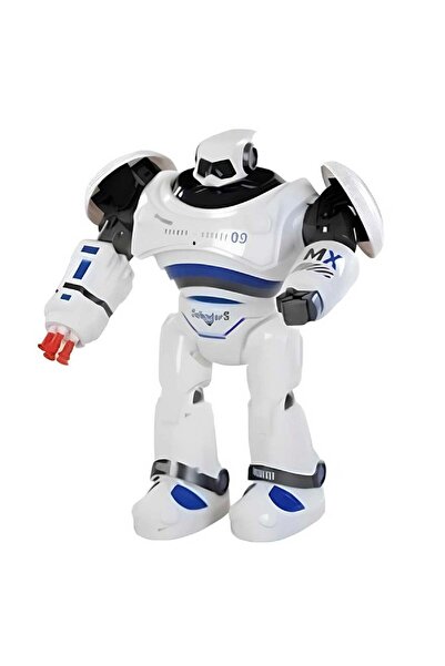 Oyuncakmatik Uzaktan Kumandalı Sesli, Işıklı Ateş Eden Sensörlü Programlanabilir Akıllı Robot