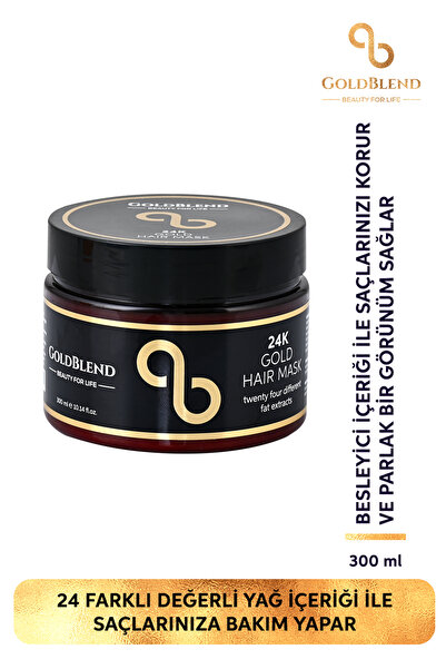 Gold Blend 24K Gold Hair Mask - 24 Değerli Yağ İçeren Altın Saç Maskesi 300 ml