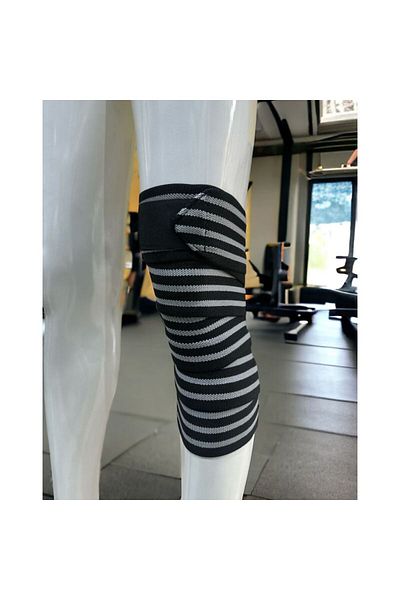 Generic Rake Knee Straps for Weightlifting, Fitness and Running for Pain Relief - Black