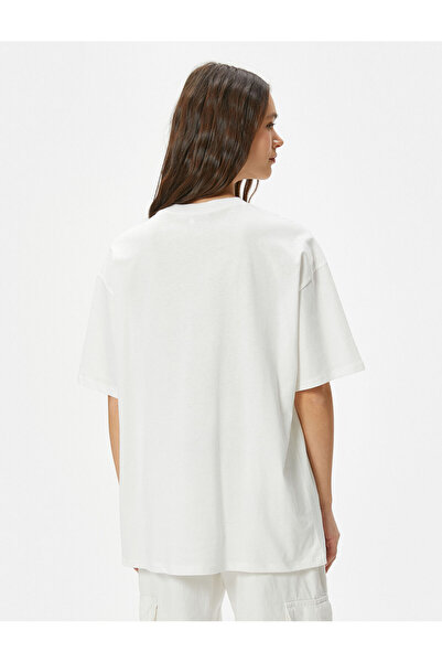 Koton Printed T-Shirt Short Sleeve Crew Neck Comfortable Fit Cotton