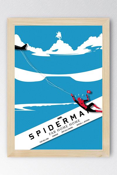 Saturn Spider Man Framed Painting - Spiderman Fim Poster Painting