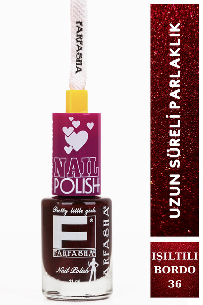 Farfasha OJE IŞILTILI BORDO 11 ML