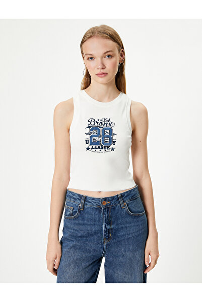 Koton Crew Neck Cotton Athlete - Printed