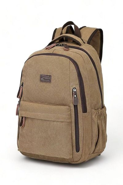 CACTİVE Cactive Canvas Light Brown Unisex Backpack Ctv1314