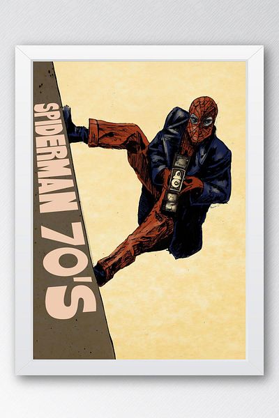 Saturn Pictură înrămată Spider Man - Pictură poster Spider Man Nostalgia