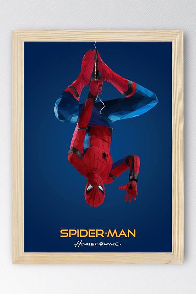 Saturn Spider Man Homecoming Framed Painting - Spiderman Fim Poster Painting