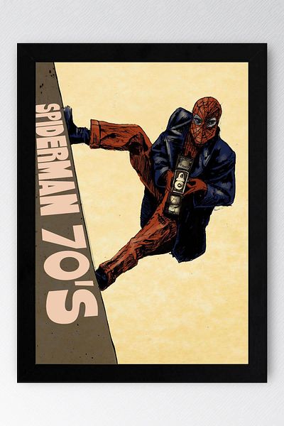 Saturn Pictură înrămată Spider Man - Pictură poster Spider Man Nostalgia