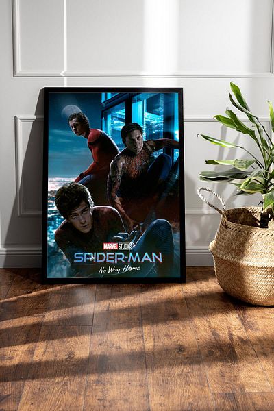Saturn Spider Man No Way Home Framed Painting - Spider Man No Way Home Fim Poster Painting