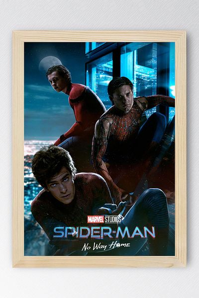 Saturn Spider Man No Way Home Framed Painting - Spider Man No Way Home Fim Poster Painting