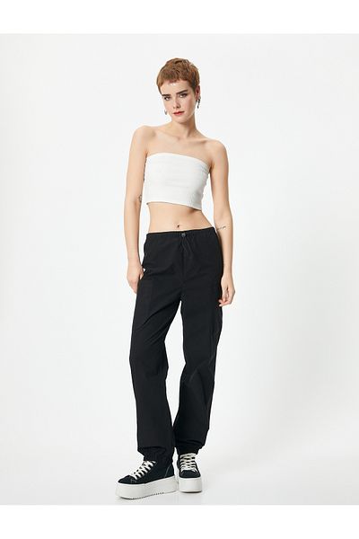 Koton Cotton Comfortable Fit - Parachute Pants with Pockets