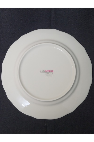 Kütahya Porselen Gold Gilded Bonnet Lay Placemat - 27 cm