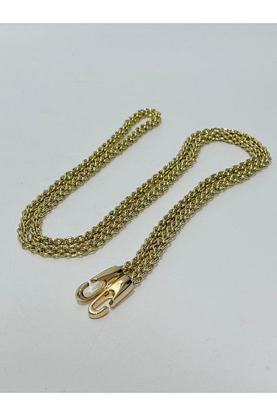 Hasyılmaz Double Ring Bag Strap Chain 120cm (Light Gold)