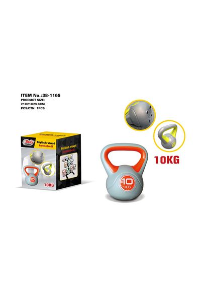 Body Builder Cement Plastic Kettlebell Dumbell 10Kg 38-1165