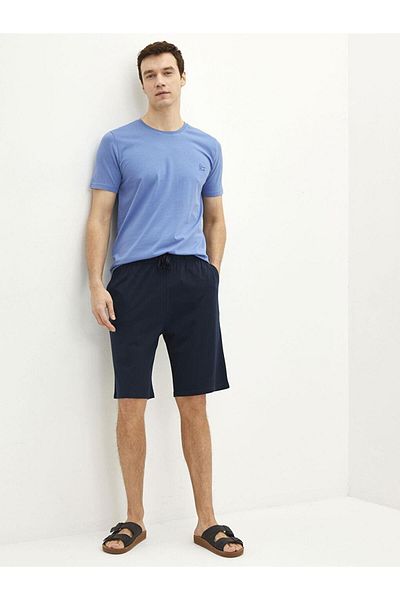 LC Waikiki Set de pijamale pentru bărbați cu model standard cu pantaloni scurți (S2)