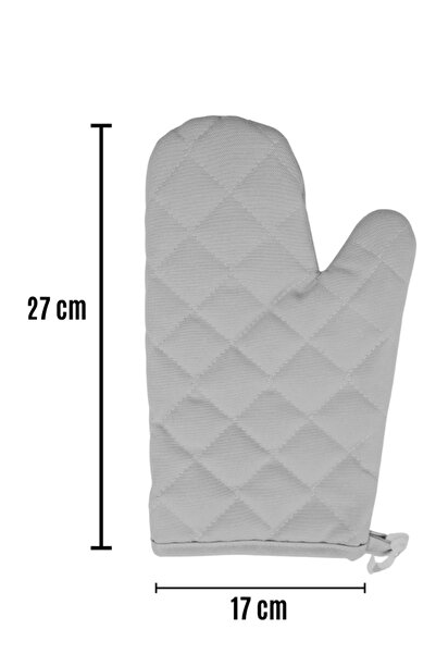 Home Oven Mitts - (2 Pcs) - Heat Resistant, Hand Burning and Fireproof