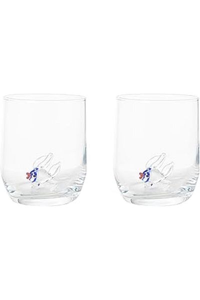 nazeninstoğu Ezg Concept Blue Fish Figured Glass Set of 2 205 ml Ezsnshop 1065757
