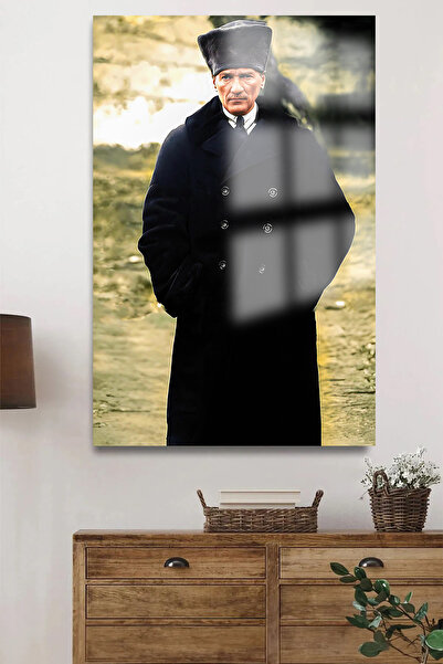 TAULART TABLO DE ATATURK DE RESOLUȚIE ULTRA-ÎNALTĂ TABLO DE STICLA INFRĂȘTĂRĂ...