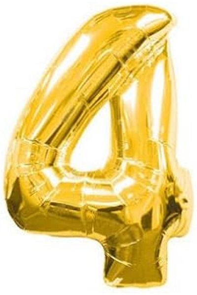 Benim Marifetlerim 16 Inch Gold Foil Balloon 4 Numbers 40 cm Otantikashp 1017785