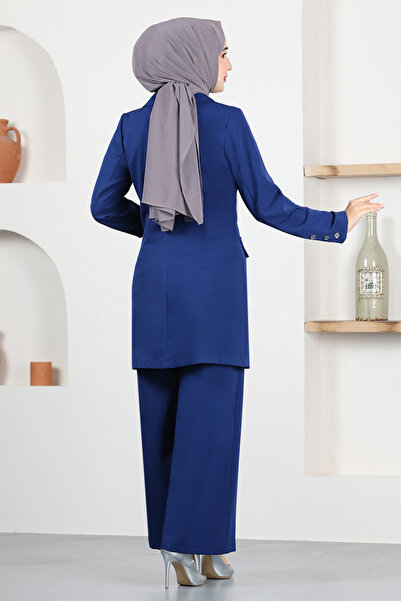 ModaMerve Indigo Jacket Suit - Mi̇h19005