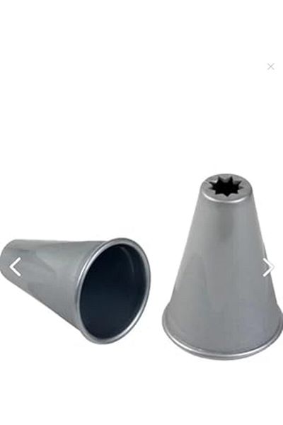 nazeninstoğu Eynel Plastic Grey Color Caterpillar Cookie Mold, Serrated Shaped Cake Pastry Cream Decorating Apparatus Rust