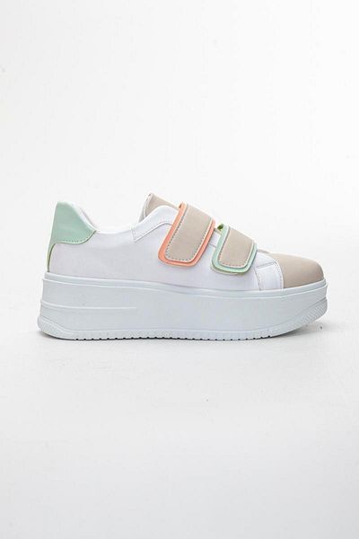 Endless Γυναικεία Αθλητικά Παπούτσια Casual Αθλητικά Παπούτσια με ψηλή σόλα με πορτοκαλί πράσινο Velcro