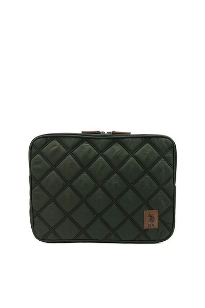 U.S. Polo Assn. Macbook Air - Macbook Pro 13&13,3 ιντσών συμβατή θήκη φορητού υπολογιστή καπιτονέ Χακί