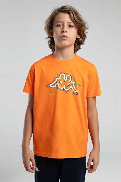 Kappa Licensed Cycling Neck 100% Cotton Boys Short Sleeve T-Shirt