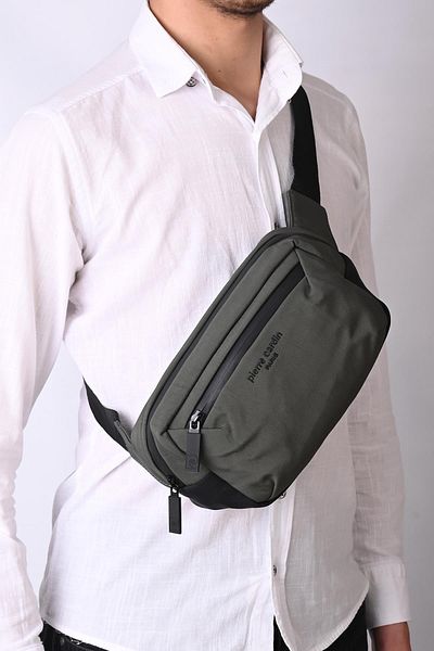 Pierre Cardin Green Waist Bag - 01Pc00103-Ysl