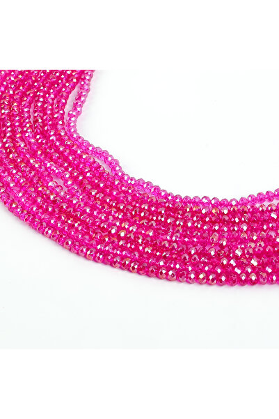 yfhobi 1 Dizi (80-85 Adet) - 6 mm Yassı Kristal Cam Boncuk Dizisi Şeffaf Janj...