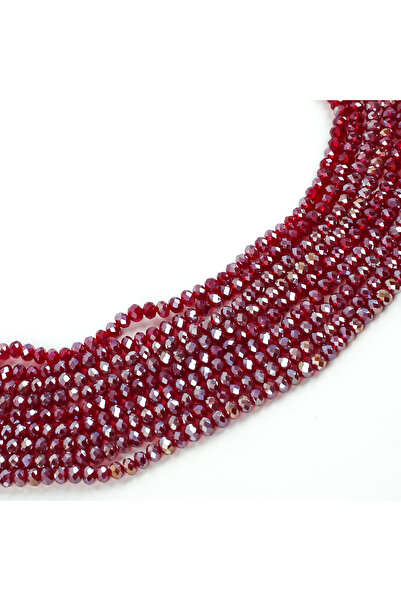 yfhobi 1 Dizi (80-85 Adet) - 6 mm Yassı Kristal Cam Boncuk Dizisi Şeffaf Janj...