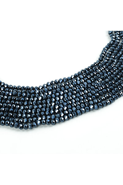 yfhobi 1 Dizi (80-85 Adet) - 6 mm Yassı Kristal Cam Boncuk Dizisi Mat Janjanl...