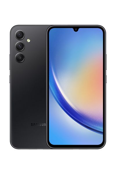 Samsung هاتف Galaxy A34 ثنائي الشريحة - لون جرافيت رائع - ذاكرة وصول عشوائي 8 جيجابايت - سعة 256 جيجابايت - 5G - الإصدار الدولي