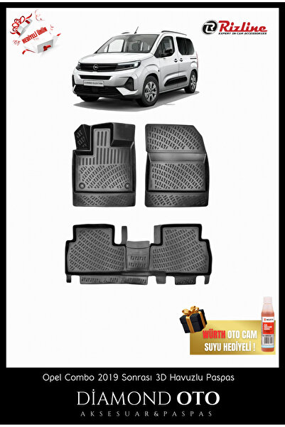 Rizline Opel Combo 3d Havuzlu Paspas 2019-2020-2021-2022-2023-2024-2025