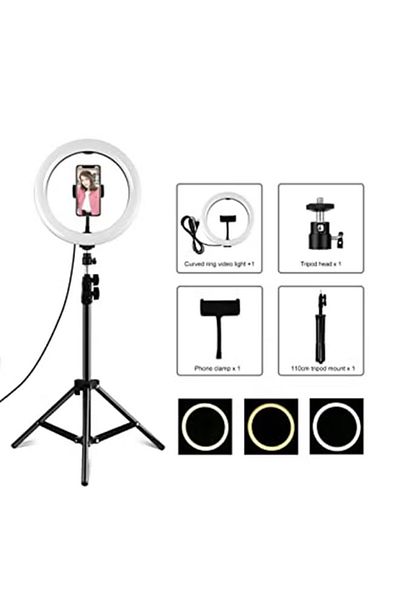 Primo Plus حلقة إضاءة LED للتصوير الفوتوغرافي مع حامل ثلاثي القوائم