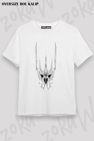 ZOKAWEAR Μπλουζάκι με στάμπα Unisex Oversize Sauron Lord of the Rings