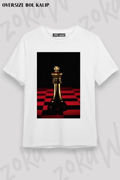 ZOKAWEAR Μπλουζάκι με στάμπα Unisex Oversize Chess Design