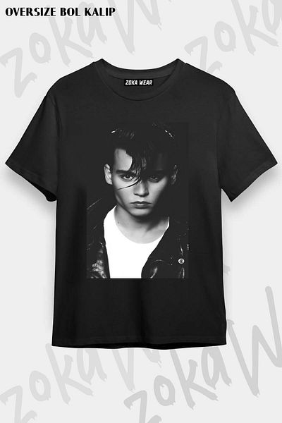 ZOKAWEAR Μπλουζάκι με στάμπα Unisex Oversize Young V2 Johnny Depp Design