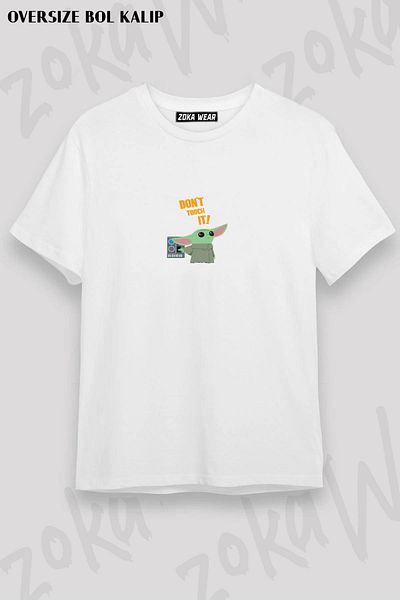 ZOKAWEAR Μπλουζάκι με στάμπα Unisex Oversize Mandolarian v1 Design