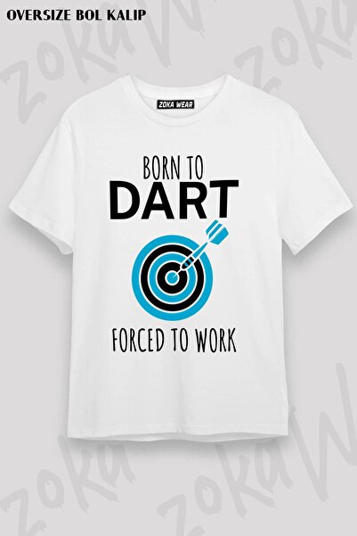 ZOKAWEAR Unisex Oversize kroj Mold Dart Work Design Štampano majica