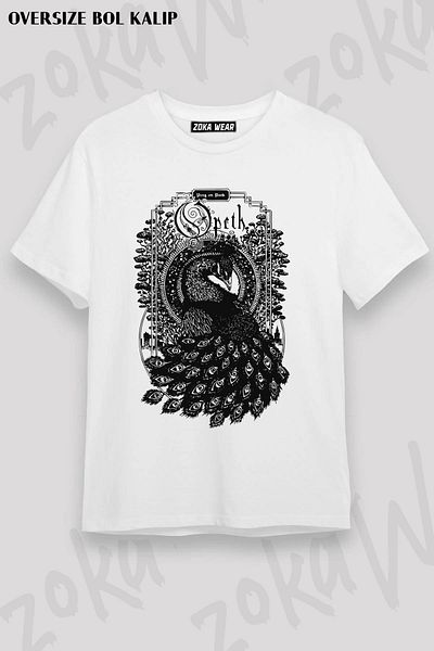 ZOKAWEAR Μπλουζάκι με στάμπα Unisex Oversize Opeth v2 Design