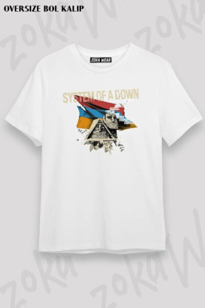 ZOKAWEAR Unisex Oversize kroj Mold System Of A Down 2 Design Štampano majica