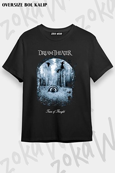 ZOKAWEAR Tricou unisex oversize cu imprimeu Dream Theater v2
