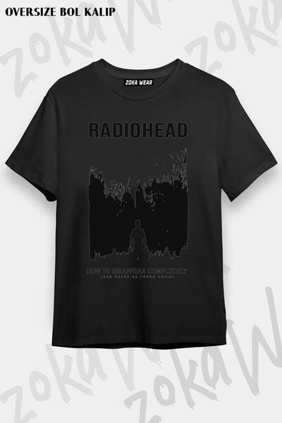 ZOKAWEAR Tricou unisex oversize cu imprimeu Radiohead Disappear Design