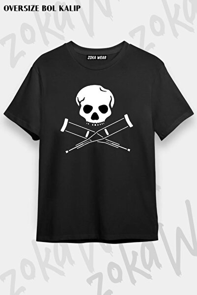 ZOKAWEAR Μπλουζάκι Unisex Oversize Jackass Skull και μπλουζάκι με μοτίβο με π...
