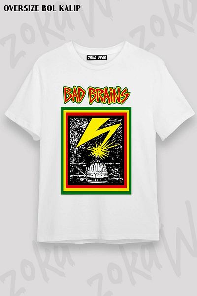 ZOKAWEAR Μπλουζάκι με στάμπα Unisex Oversize Bad Brains Design