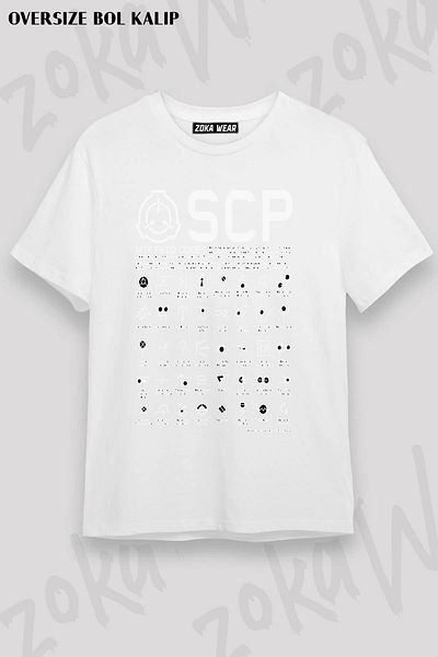 ZOKAWEAR Μπλουζάκι με τυπωμένο σχέδιο Unisex Oversize SCP MTF Field Codes