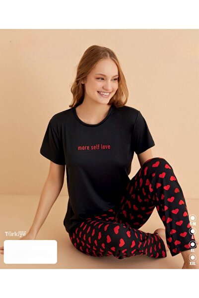 İpek Women's Short Sleeve Long Pajama Set